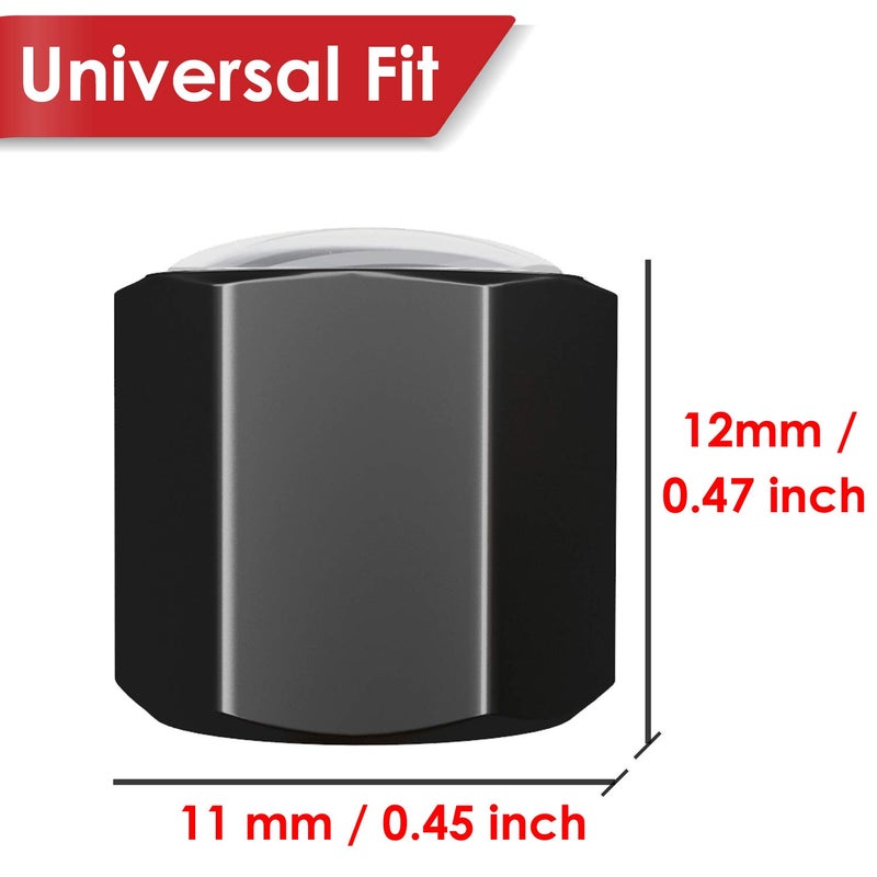 SAMIKIVA American Flag Tire Valve Stem Caps, USA with O Rubber Ring, Universal Stem Covers for Cars, SUVs, Bike, Bicycle, Trucks, Motorcycles, Airtight Heavy Duty (12 Pack) (Black Gray USA (12 Pack)) - Image 4